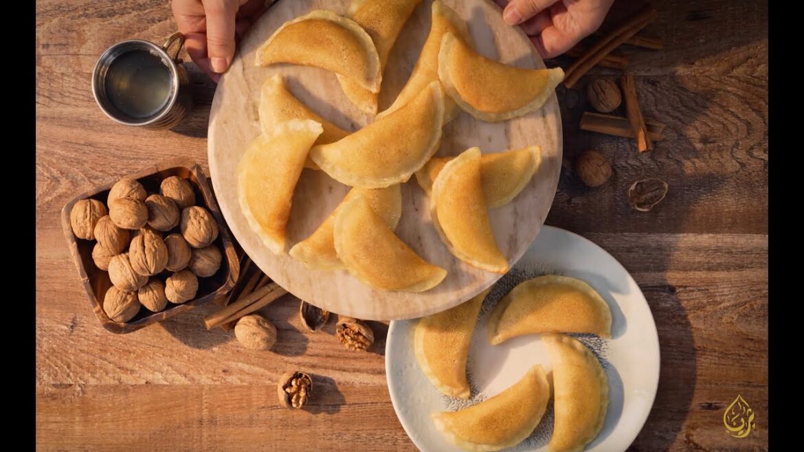 Qatayef (Cheese & Walnut Pancakes)