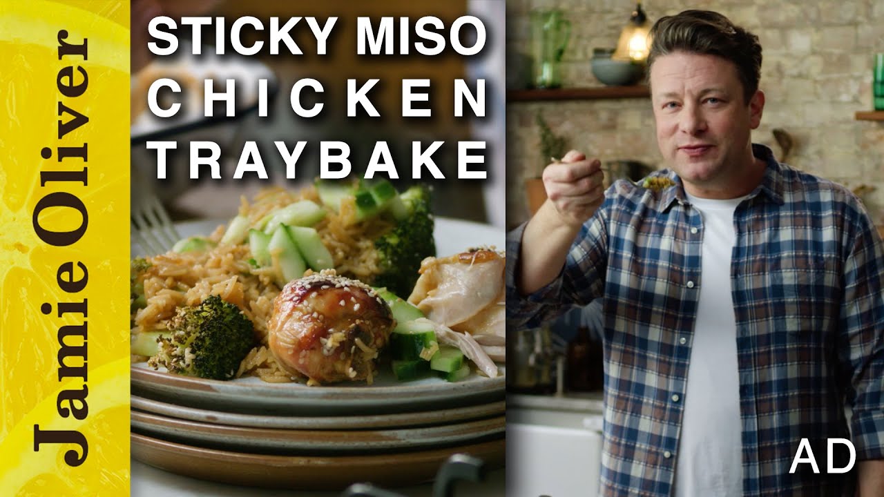 Sticky Miso Chicken Traybake Jamie Oliver Dining and Cooking