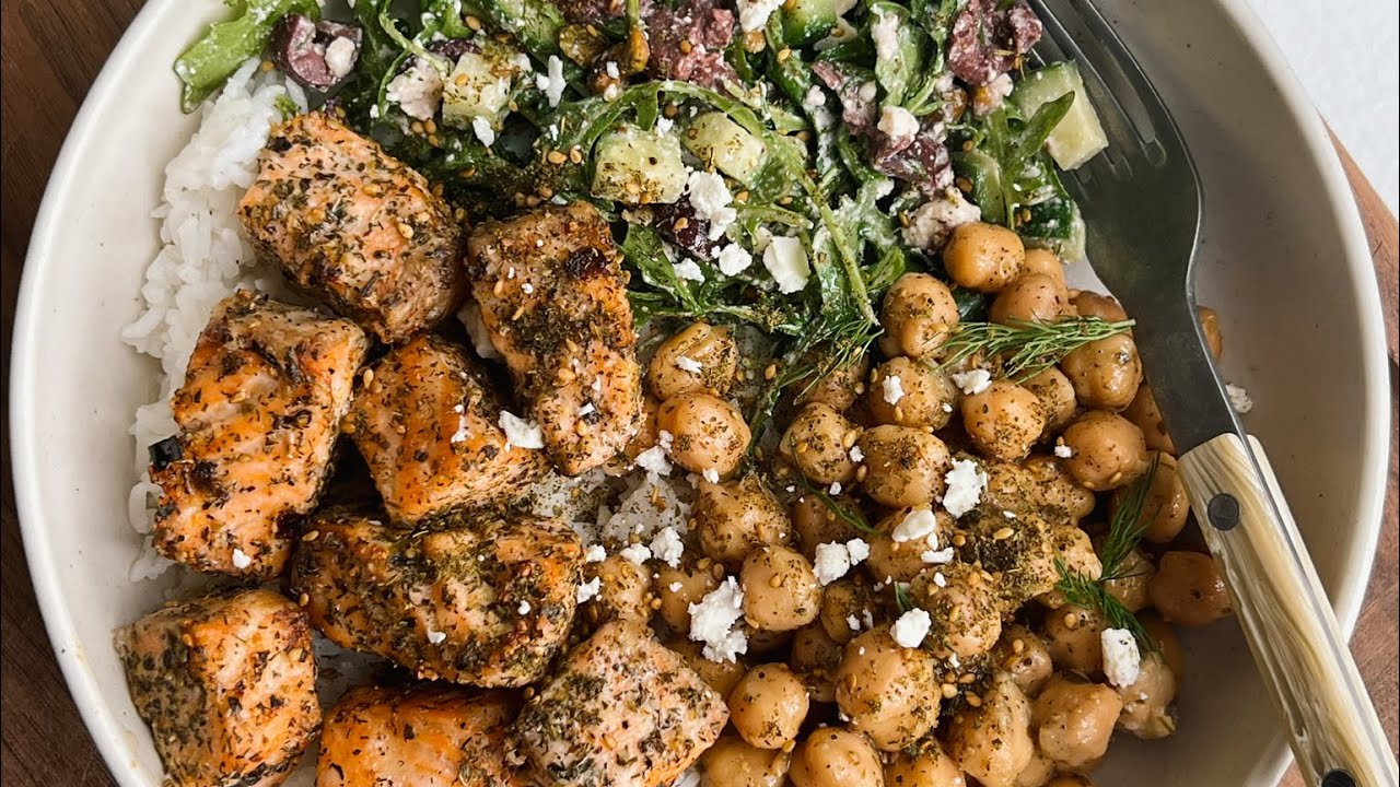 MediterraneanInspired Salmon Bite Bowls 20 Minute High Protein