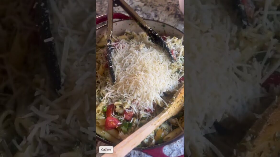 Pesto Penne Rigate #youtubeshorts #food #fyp