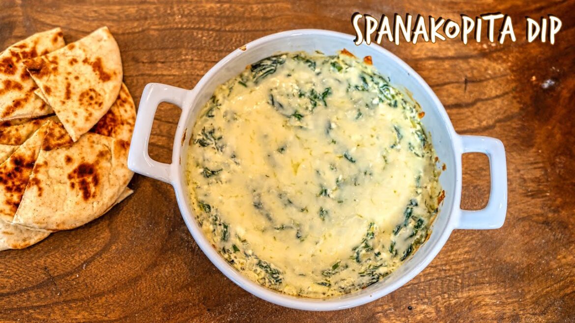 The BEST Spanakopita Dip at Home!  Authentic Greek Appetizer Recipe Skip the Takeout!