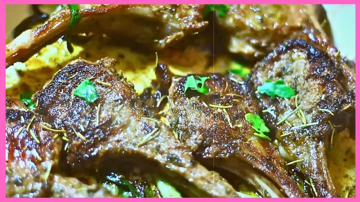 Garlic and Herb BUTTER LAMB CHOPS | How to CLEAN and CUT A RACK OF LAMB FOR BEGINNERS