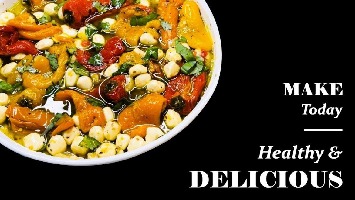 MARINATED PEPPERS & MOZZARELLA | Grandma Bessie's House