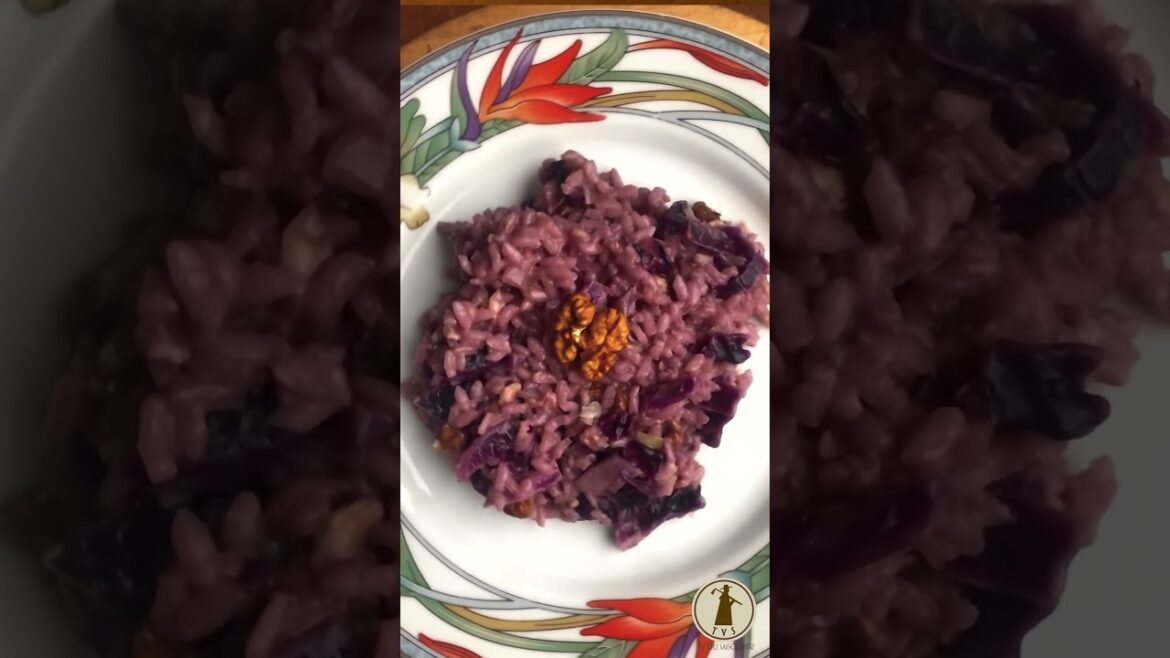 Risotto au choux rouge, noix et gorgonzola Risotto au choux rouge, noix et gorgonzola