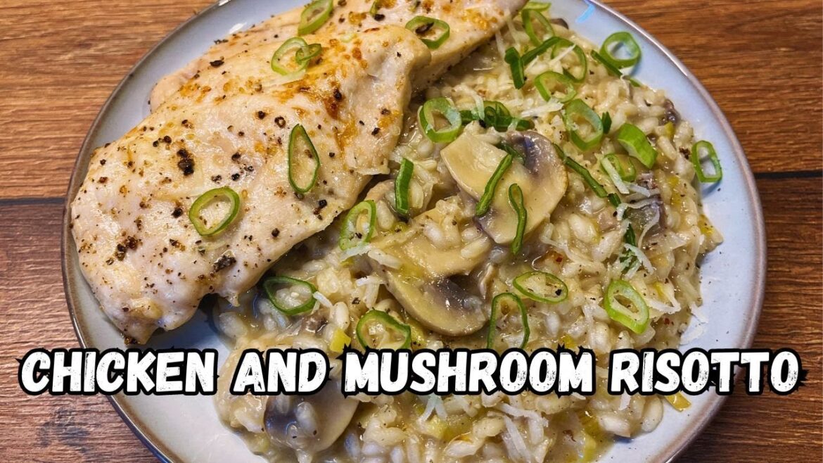 Try this easy weeknight meal - Mushroom Risotto with Chicken