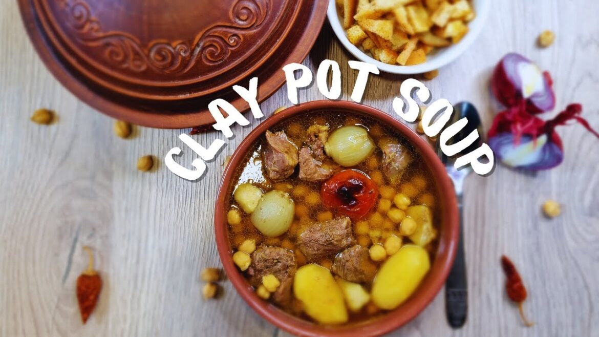 Cooking Traditional Azerbaijani Dish PITI in CLAY pots! Easy Lamb Recipes