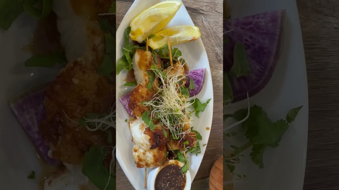 Seabass skewer with israeli salad #yummy #kosherfood #healthy