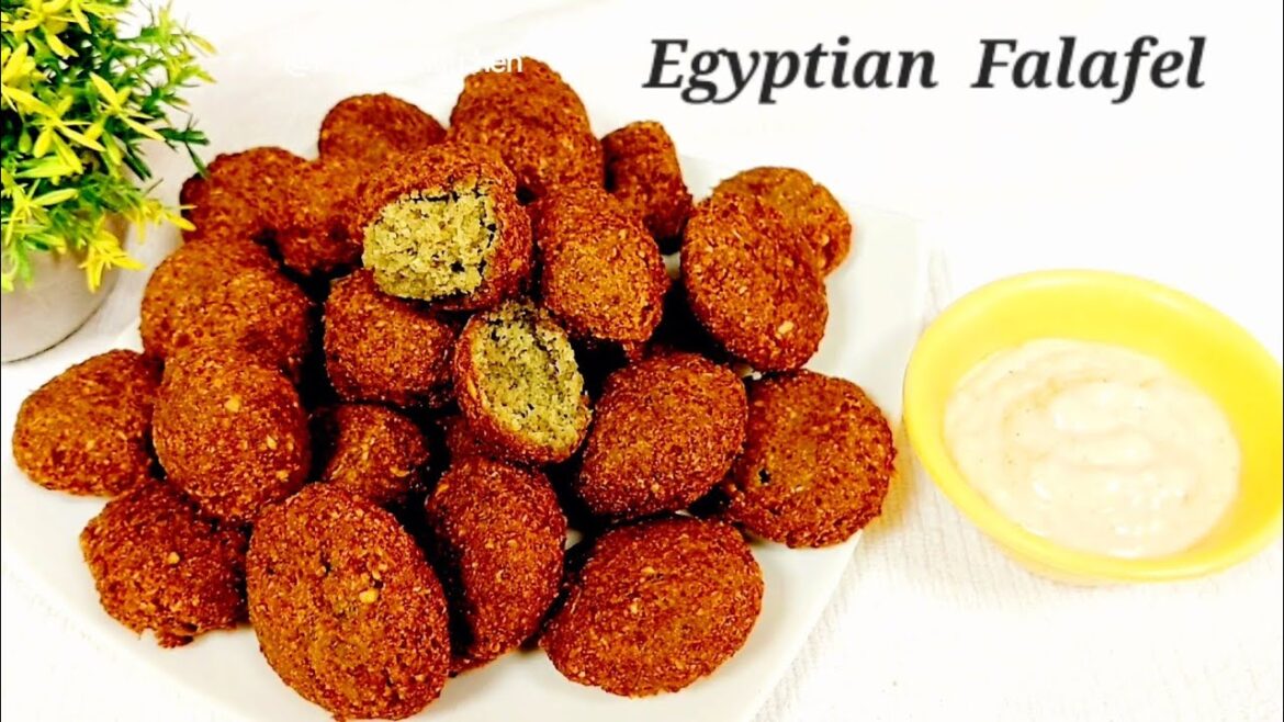 Crispy Authantic Egyptian Falafel Recipe | How To Make Falafel  | Middle Eastern snack falafel
