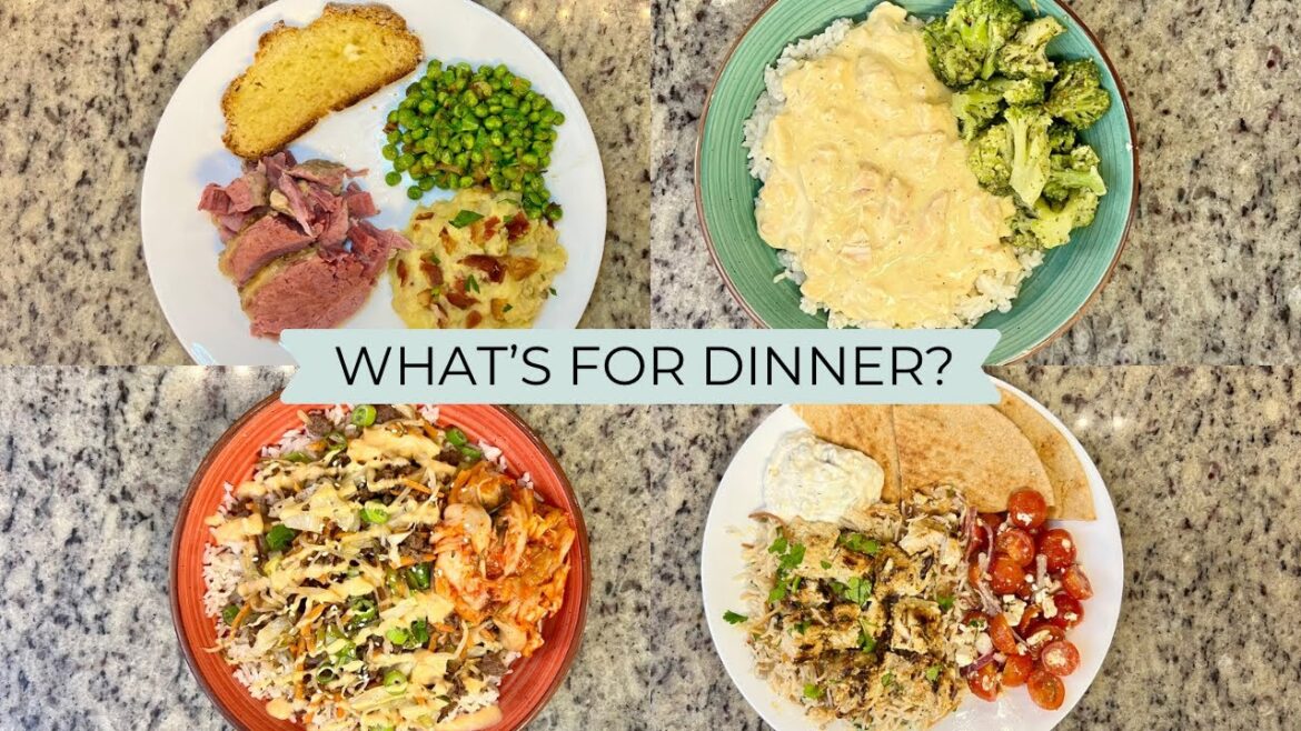 WHAT’S FOR DINNER? | EASY & BUDGET FRIENDLY | REALISTIC WEEKNIGHT MEALS | DINNER INSPIRATION