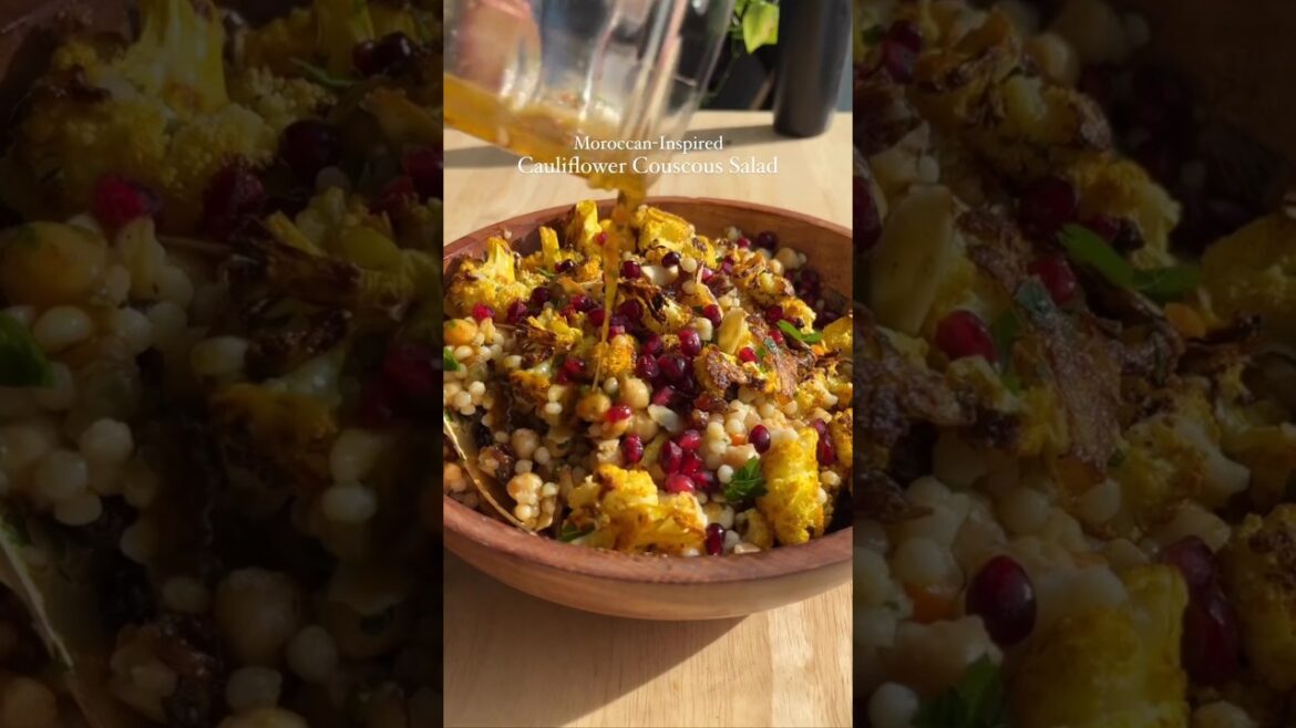 Delicious Moroccan Couscous Salad Recipe | Easy Weekday Lunch Idea! #shorts #saladrecipe #cooking