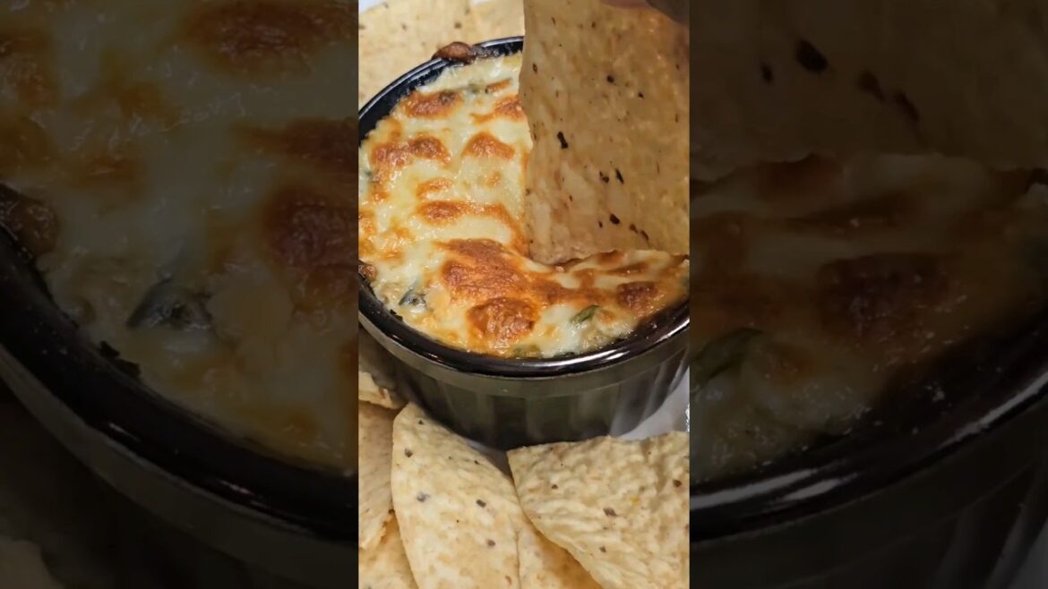 Delicious Spinach and Artichoke Dip Recipe #shorts