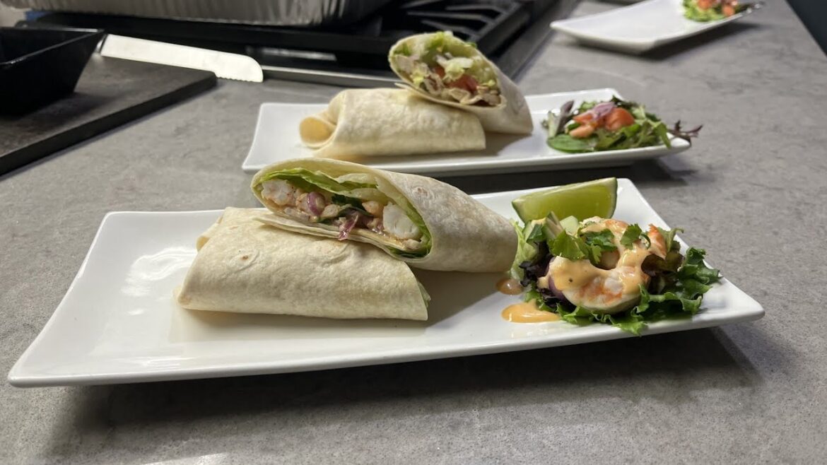 In the Kitchen: Cilantro Lime Shrimp Wrap