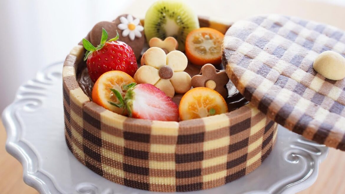 발렌타인데이에 잘 어울리는 초콜릿 타르트  선물하세요. / Chocolate Mousse Tart / Checkerboard / No-Gelatin / Cup measure