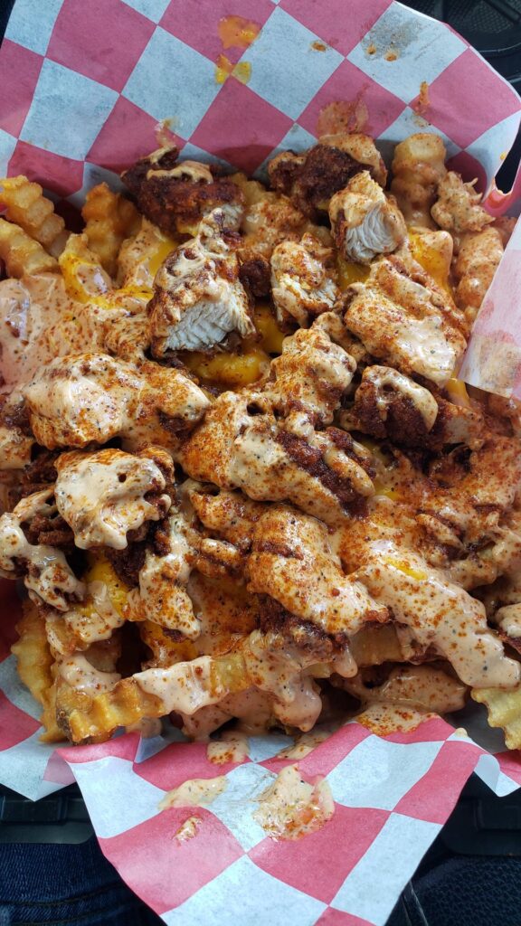 Loving this level of spice from Blazin Coop's (Ann Arbor, MI)