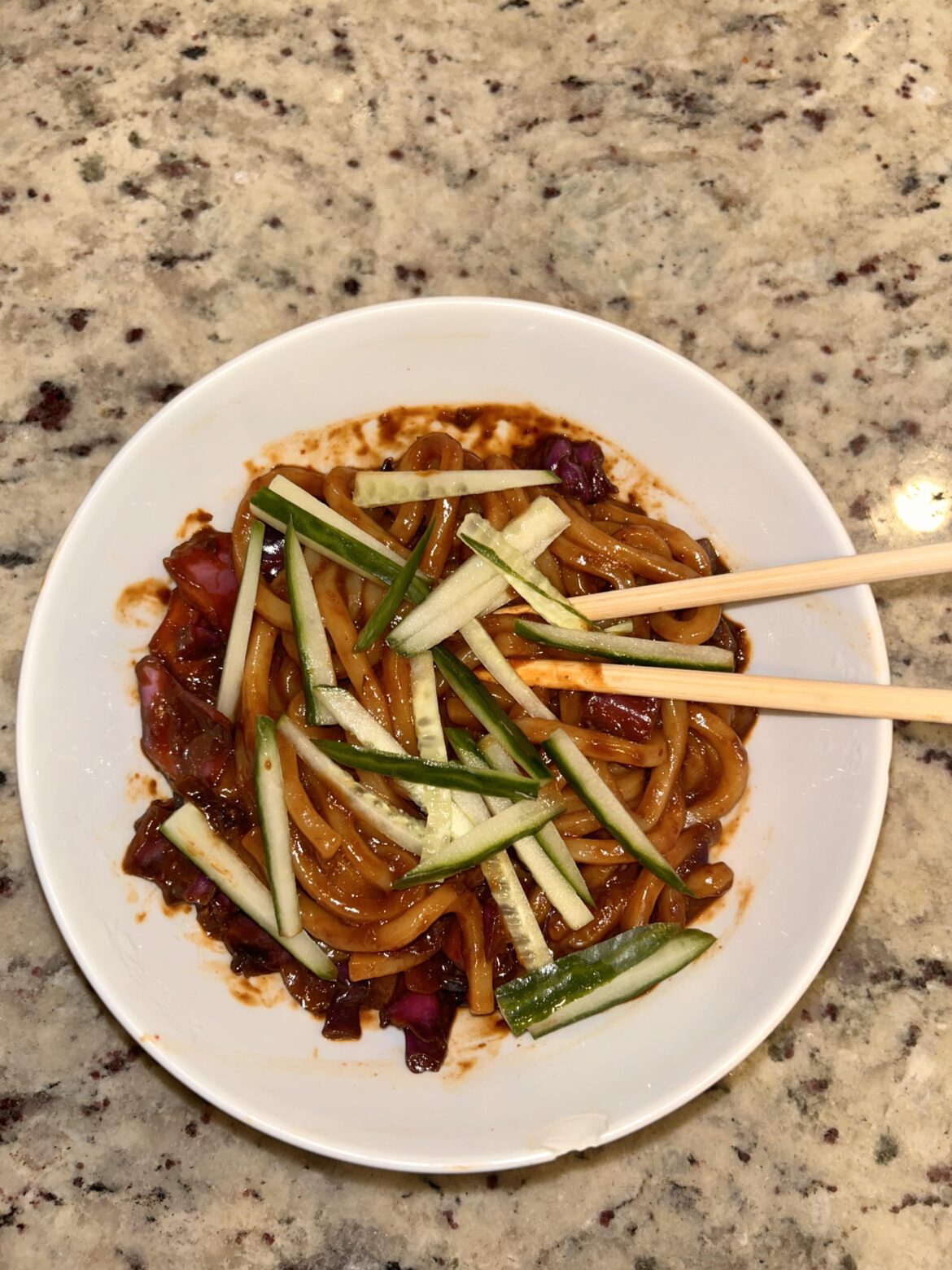 My first attempt at cooking Jjajangmyeon