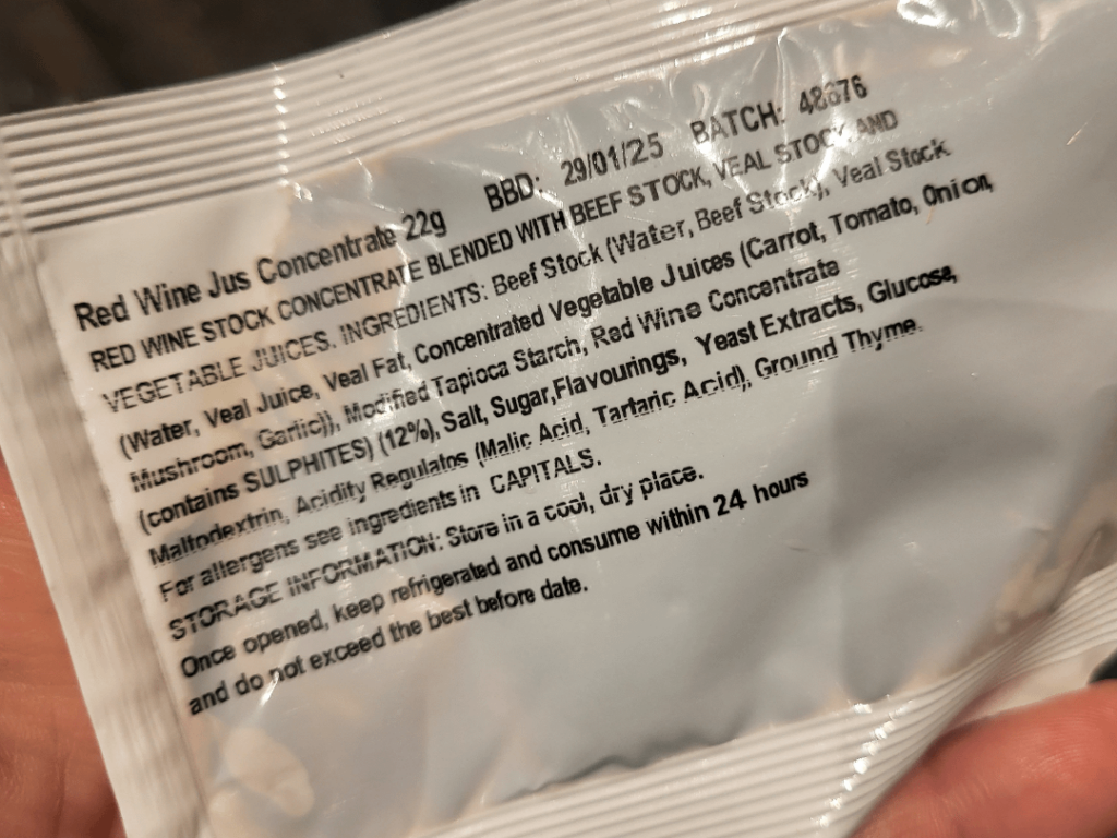 More veal than I expected in my red wine jus