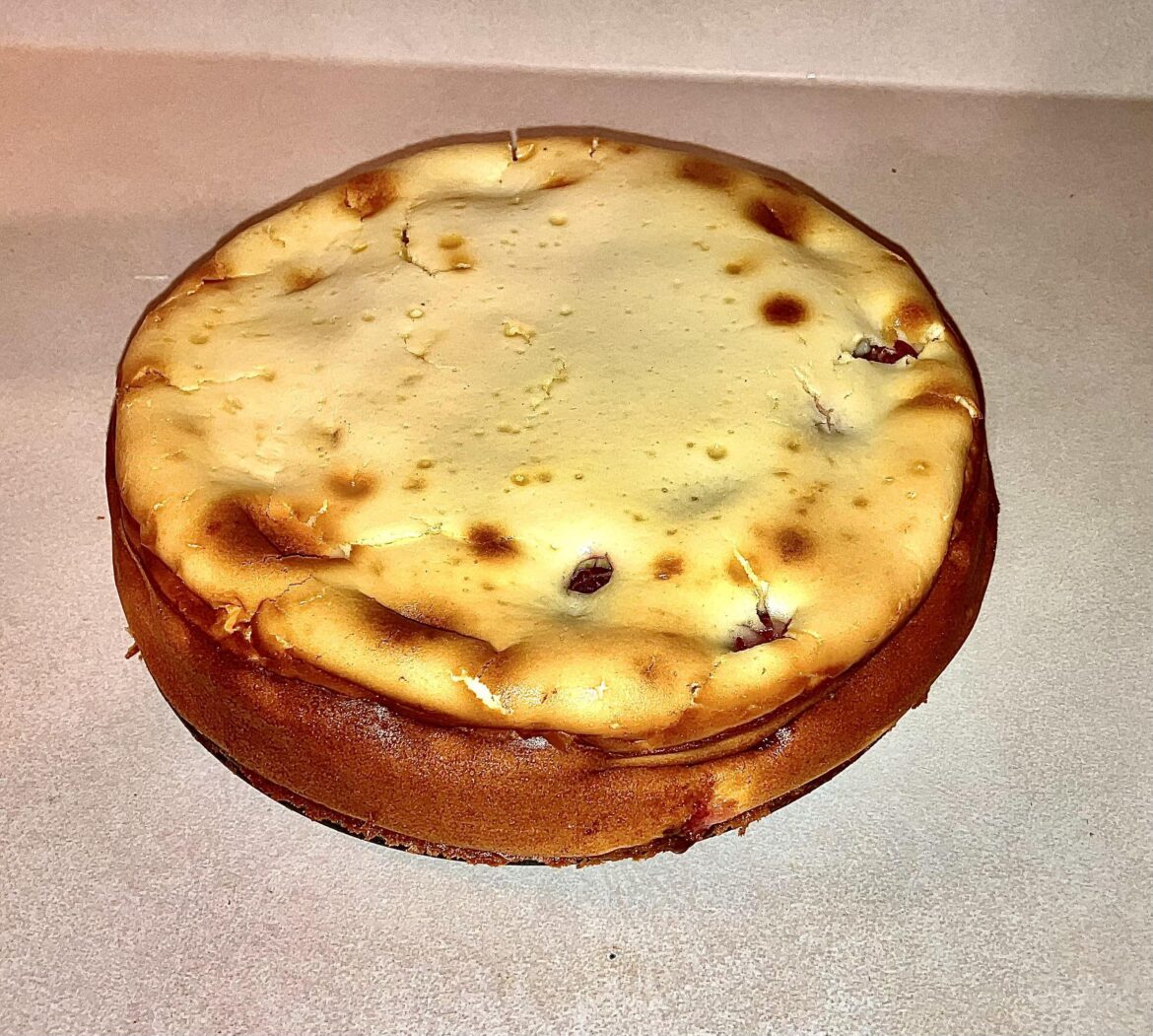 Baked Raspberry cheesecake