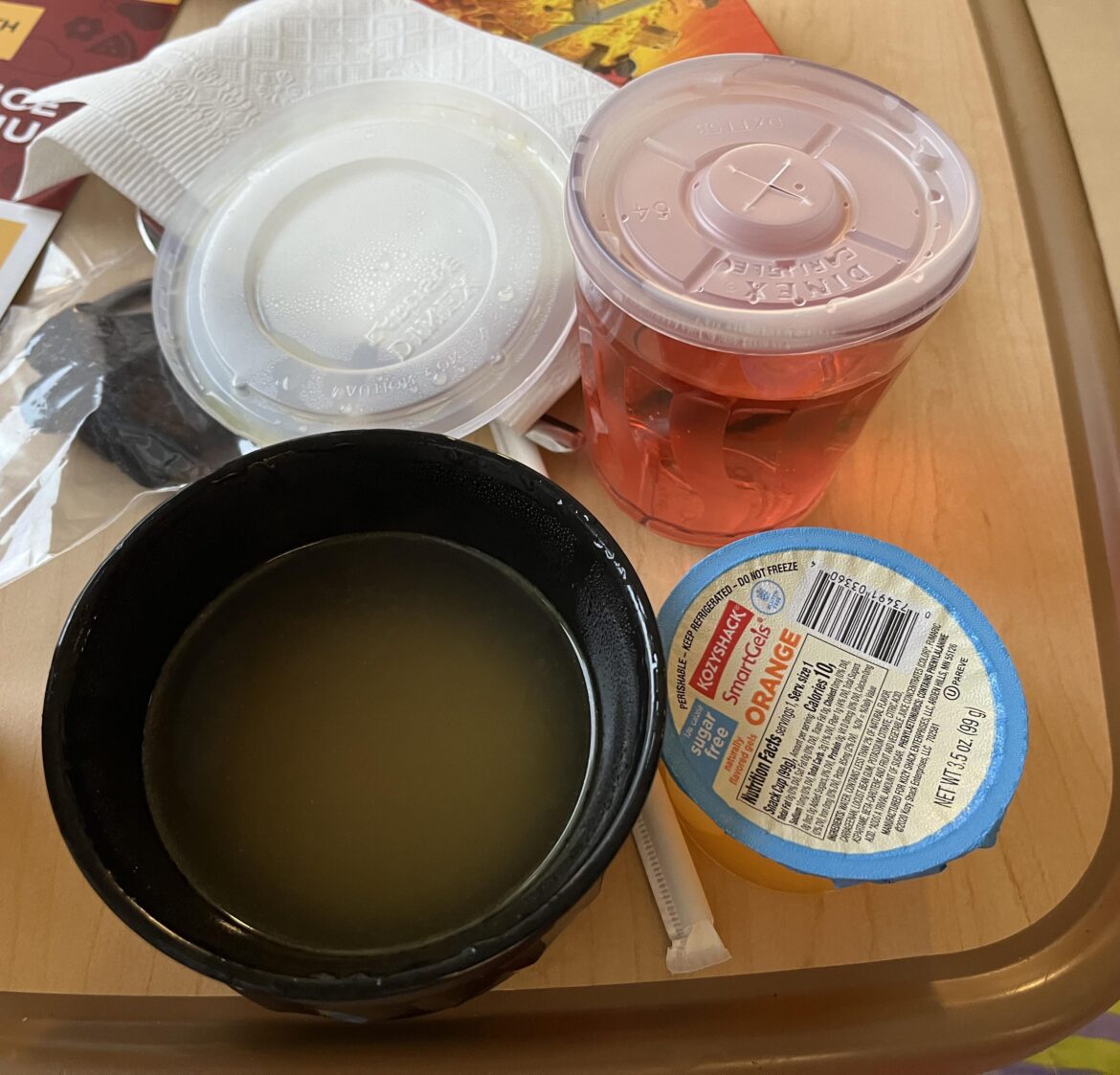 Clear liquid hospital diet