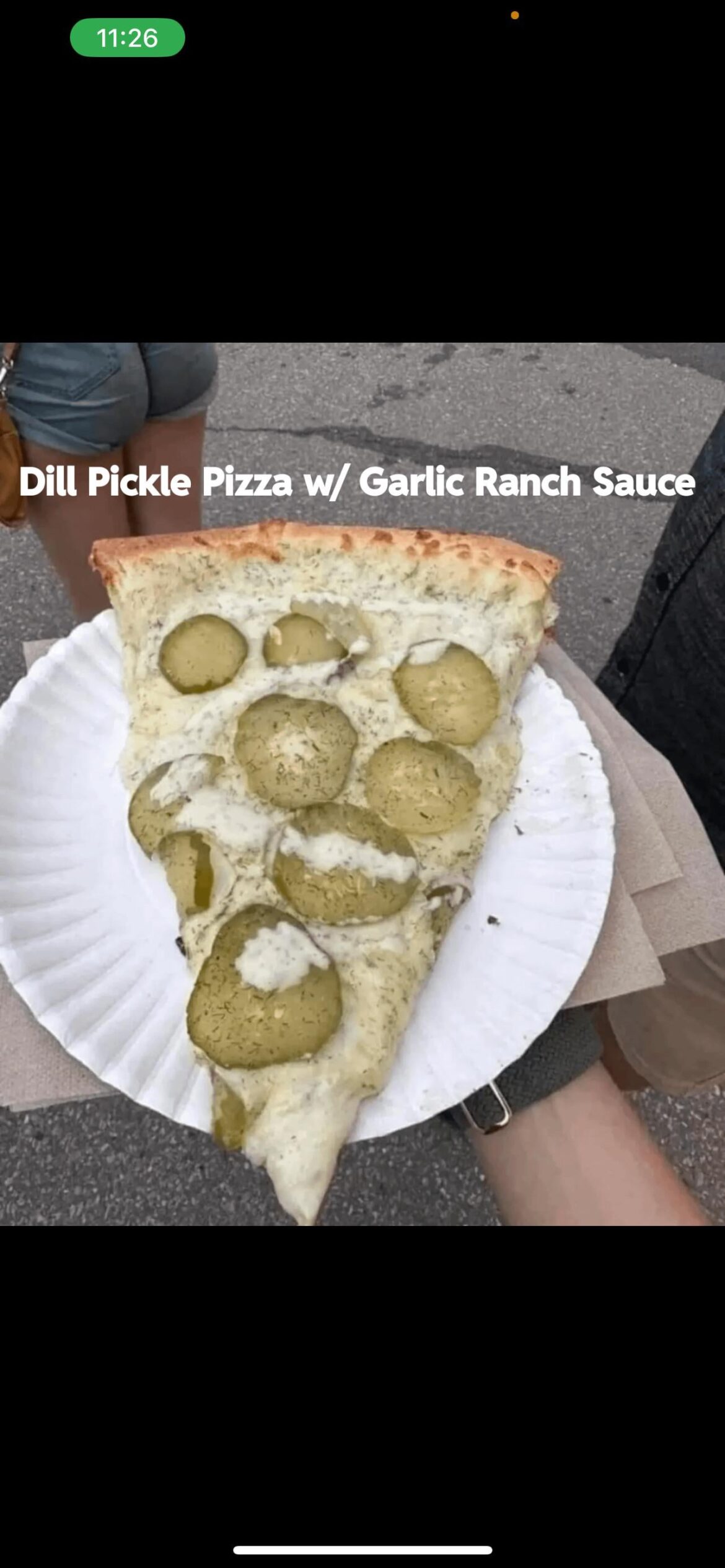 Dill pickle pizza