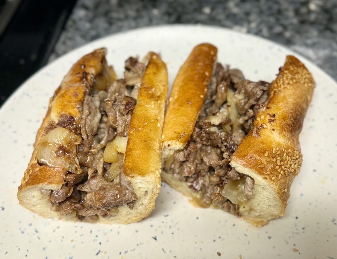 Cheesesteak on Homemade Bread