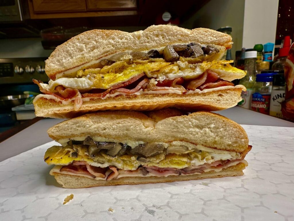 Crunchified breakfast sandwich!