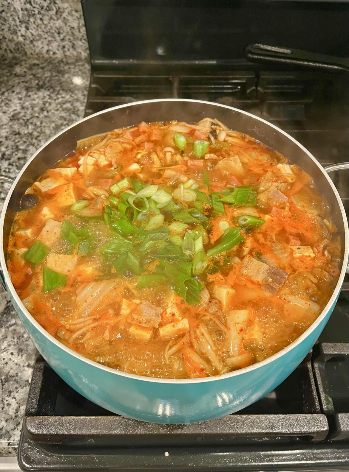 My husband asked for budae-jjigae (부대찌개)