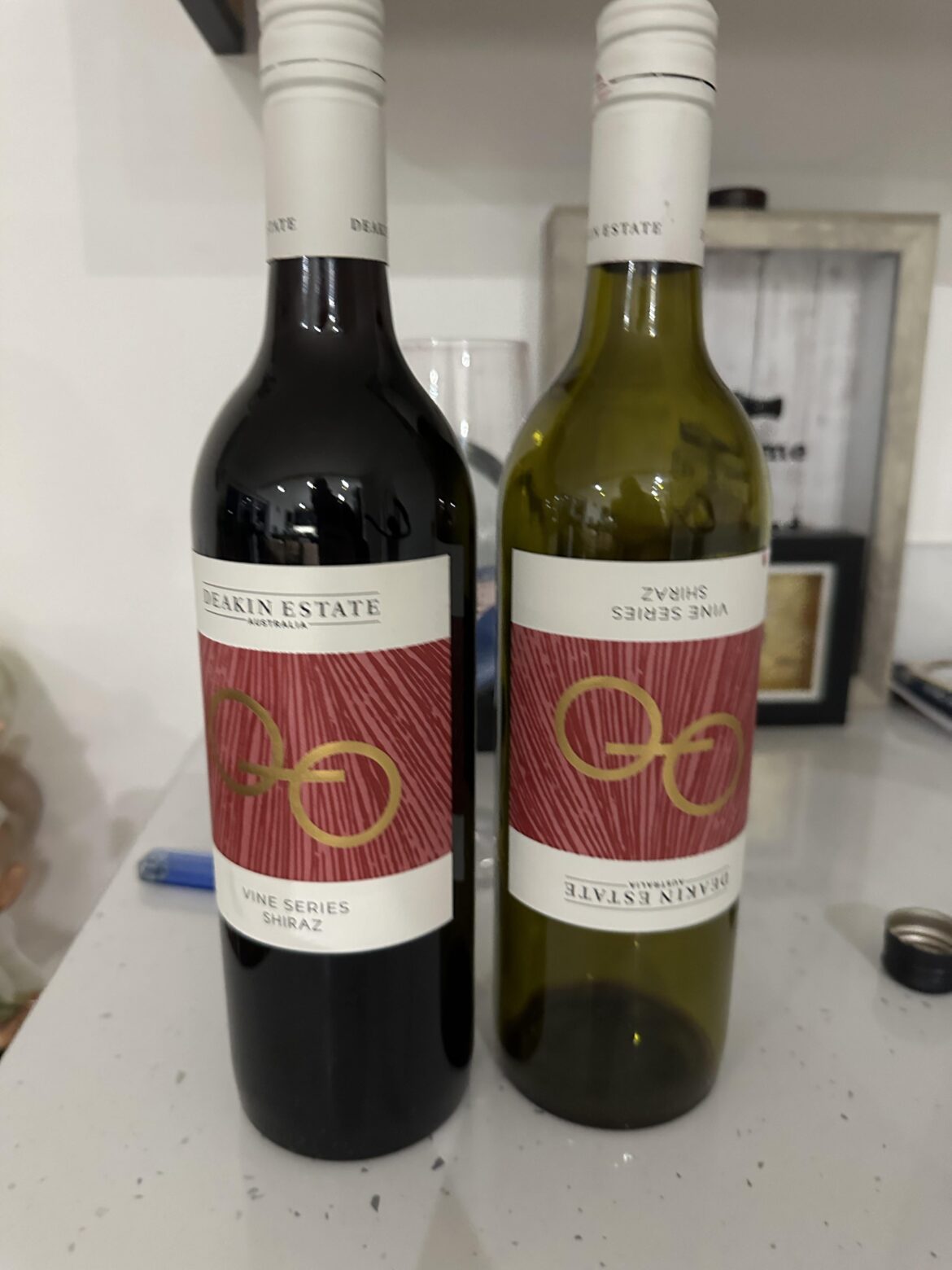 This is a first. An upside down label…