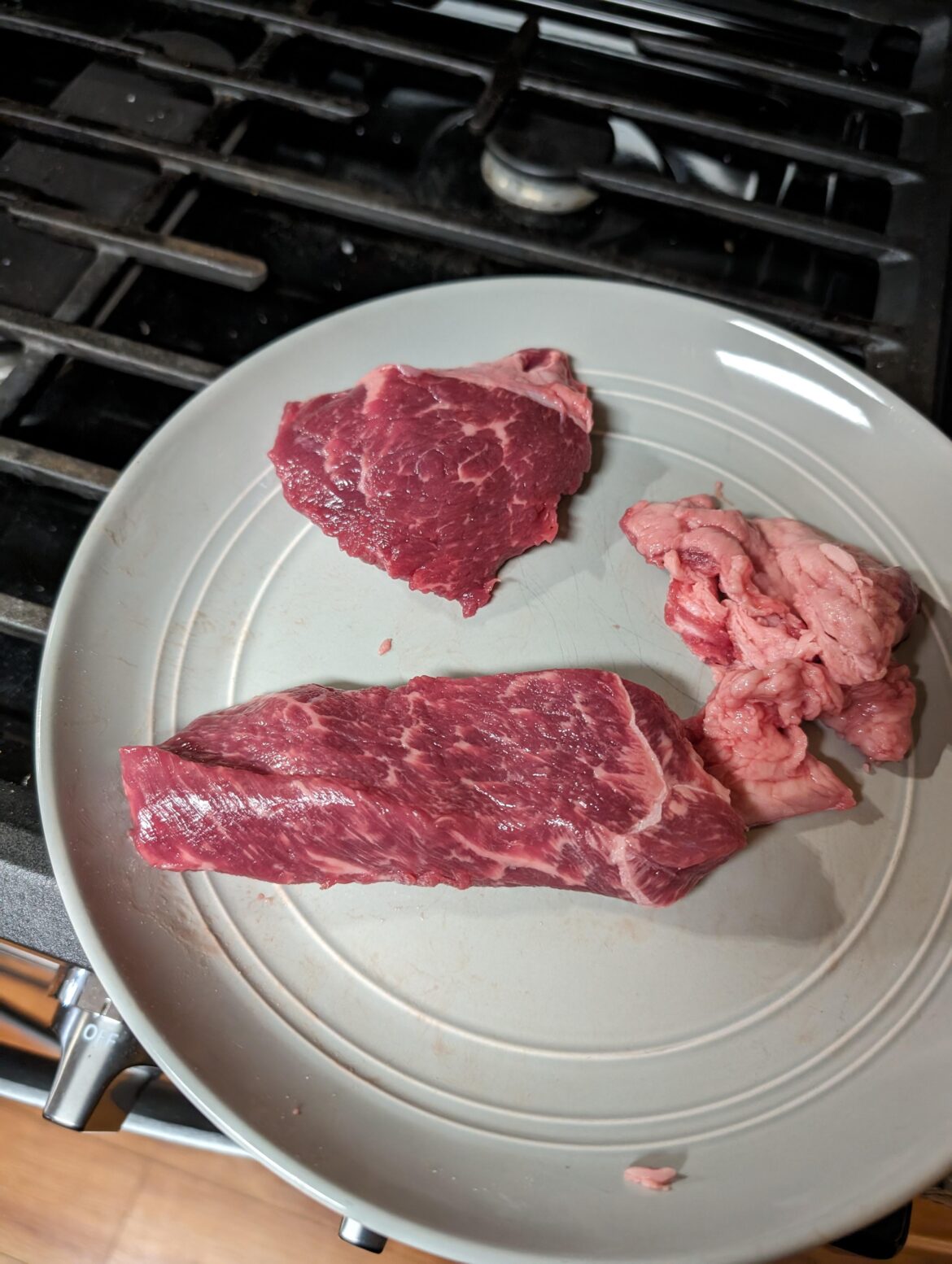I'm not afraid of fatty steaks, but this requires some trimming lol