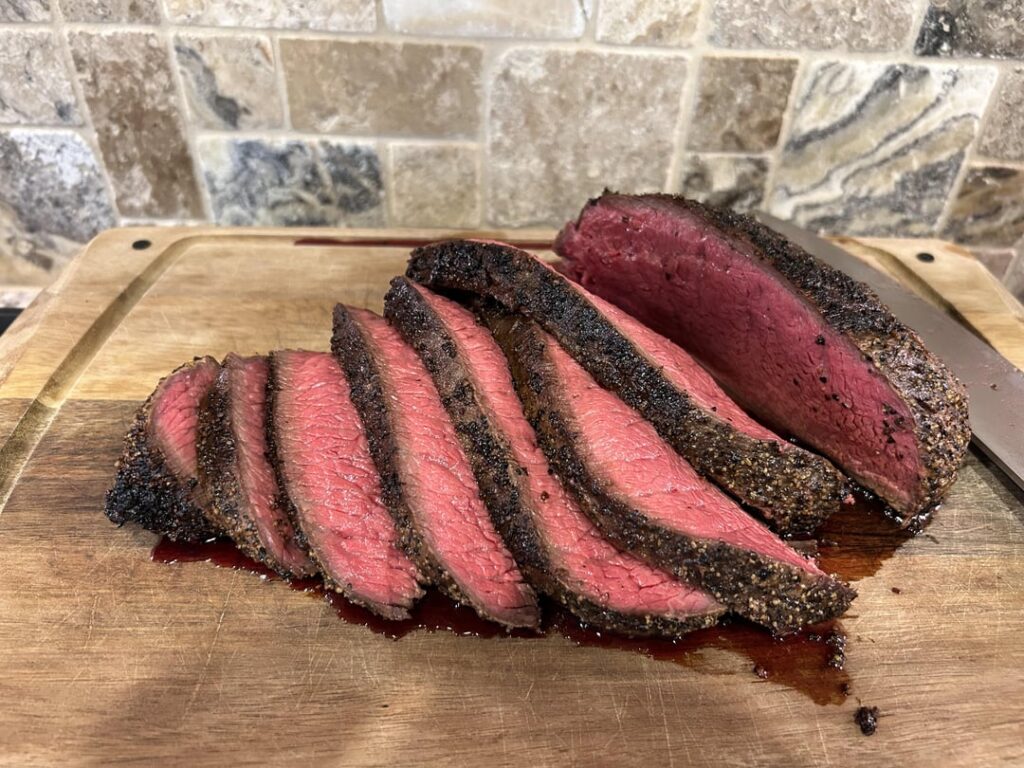 First time smoking Tri-tip medium rare