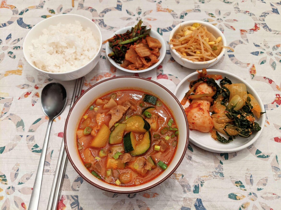 Hobak Gochujang Jjigae.