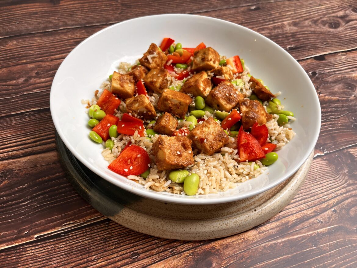 Peanut Butter Tofu | High Protein Meal Prep 418 cal / 33 g protein