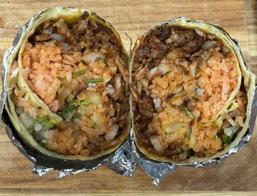Al pastor burrito @ Tacos La Morenita