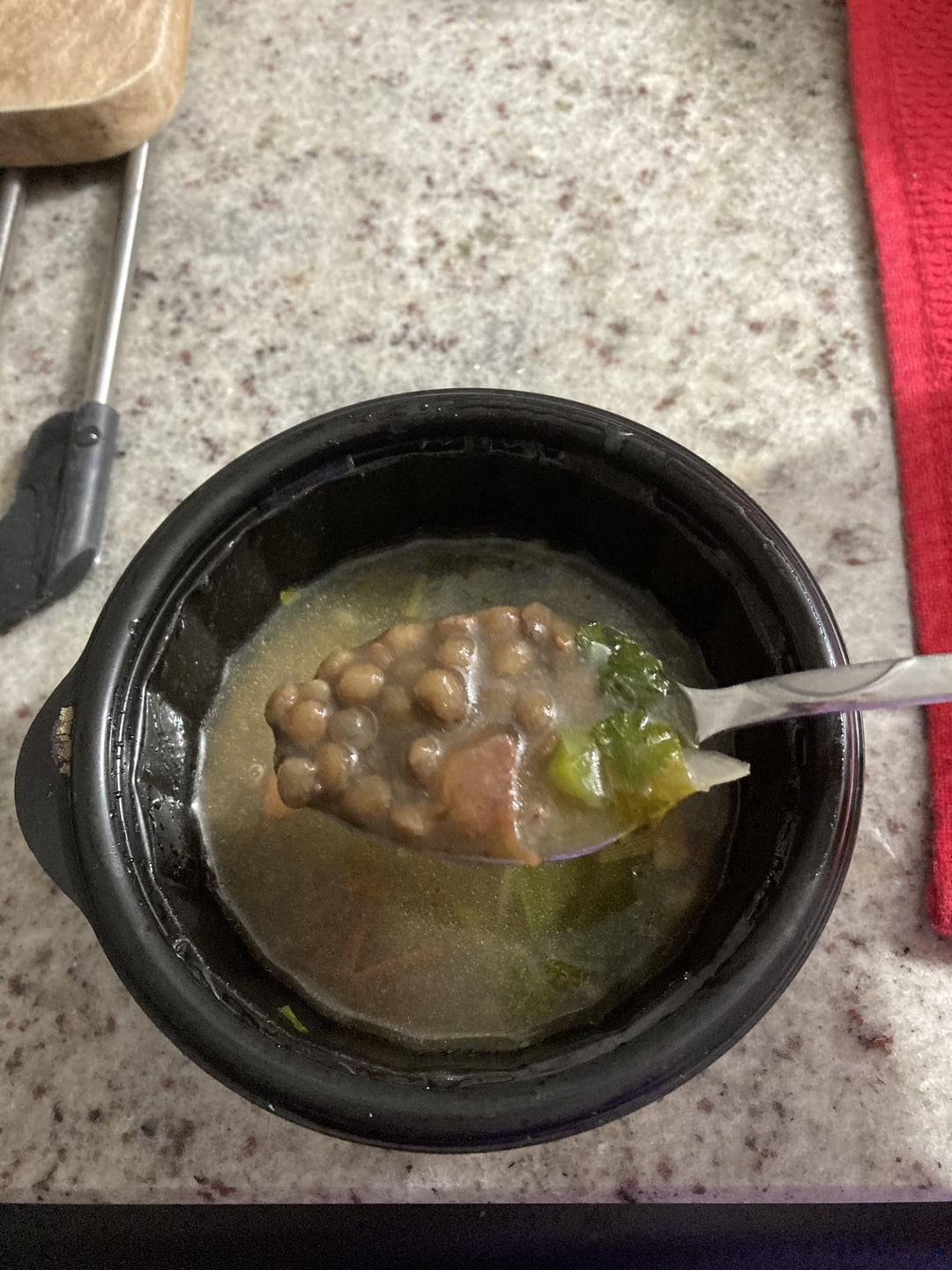 Calories for sopa de lentejas con nopal/lentil soup with prickly pear