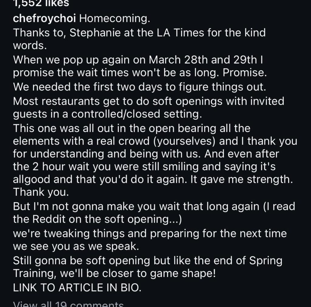 Chef Roy heard y’all