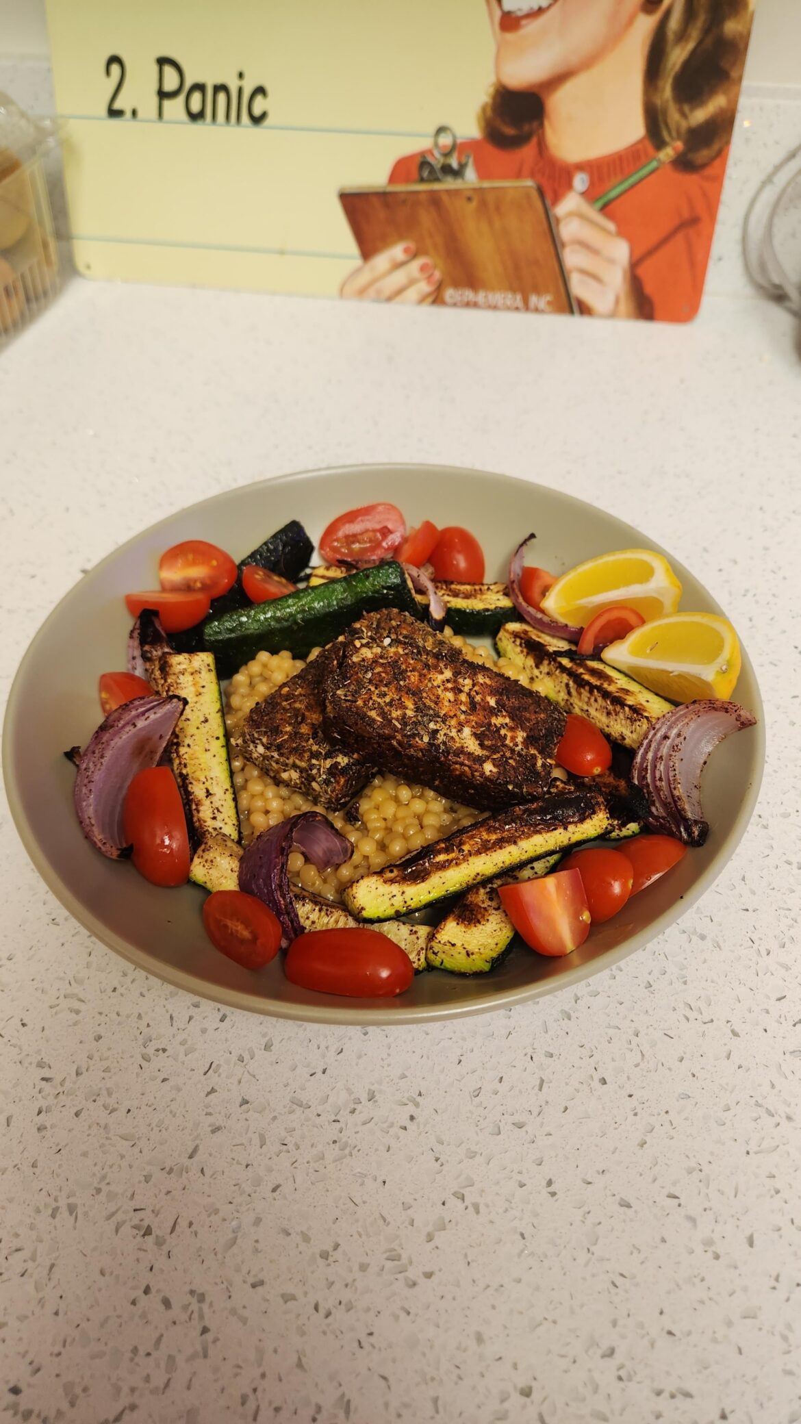 Za'atar-Crusted "Grilling Cheese"