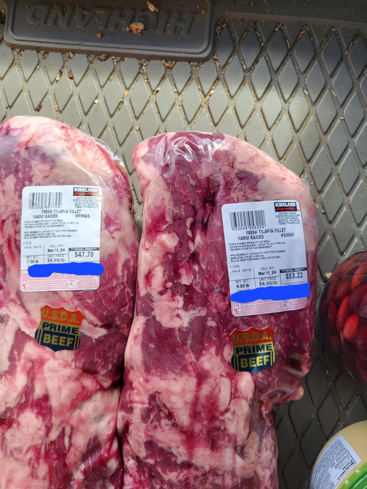 Anybody for some Prime grade Tilapia?