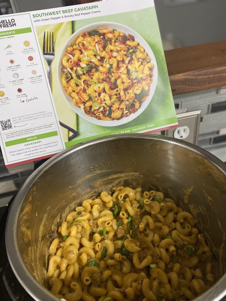 Southwest Beef Cavatappi - Instant Pot version