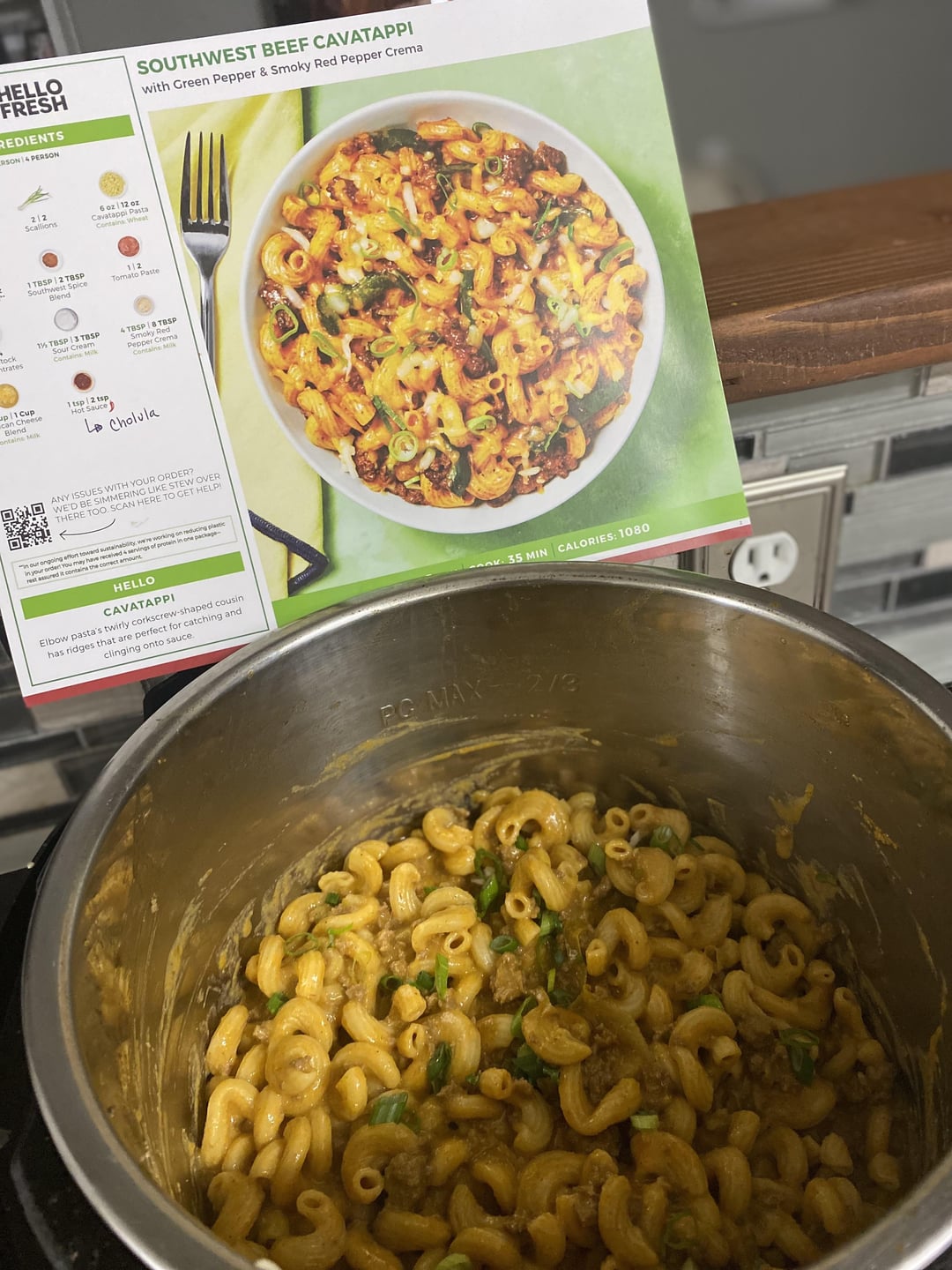 Southwest Beef Cavatappi Instant Pot version Dining and Cooking