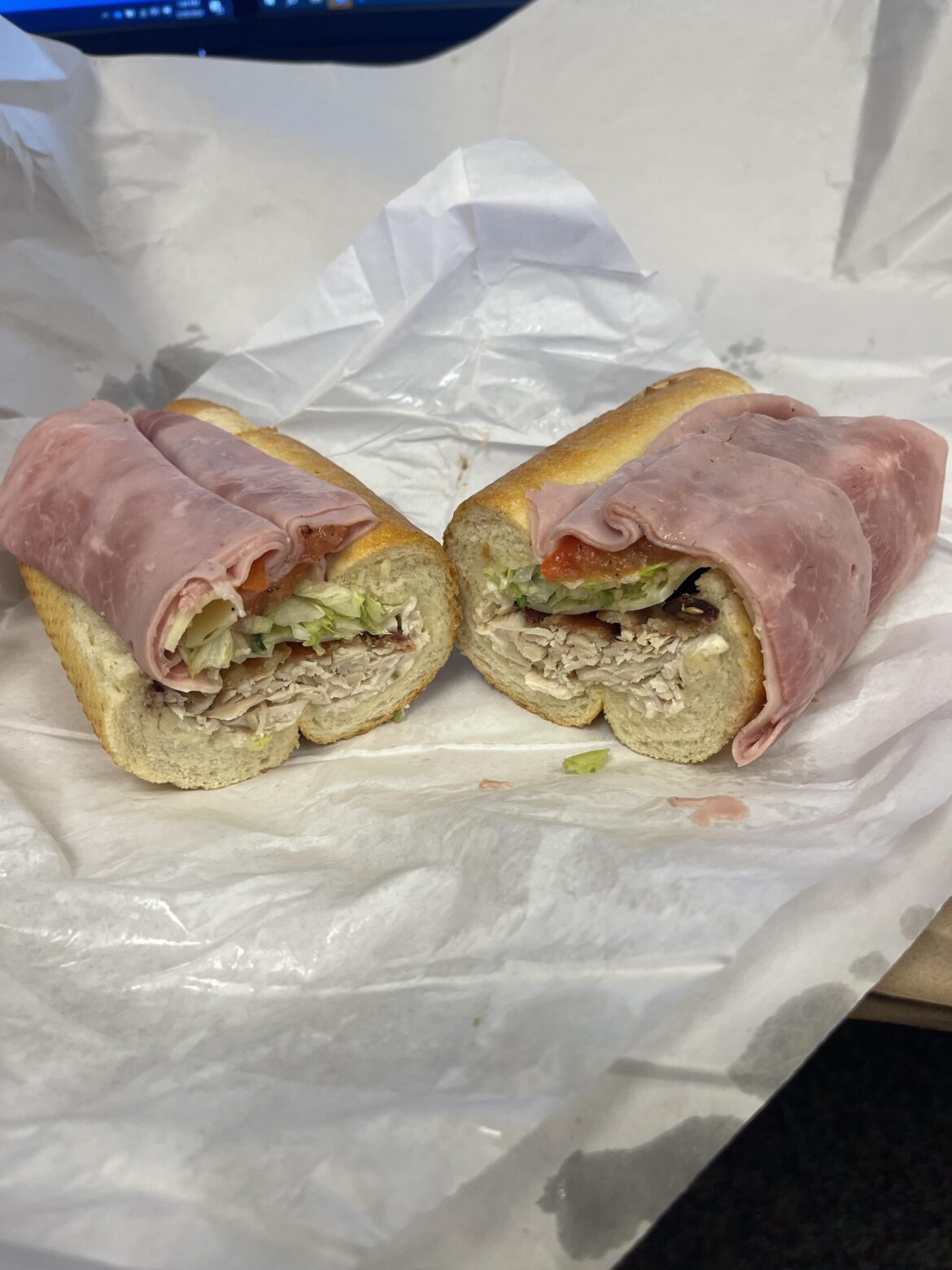 The ham ties it all together.