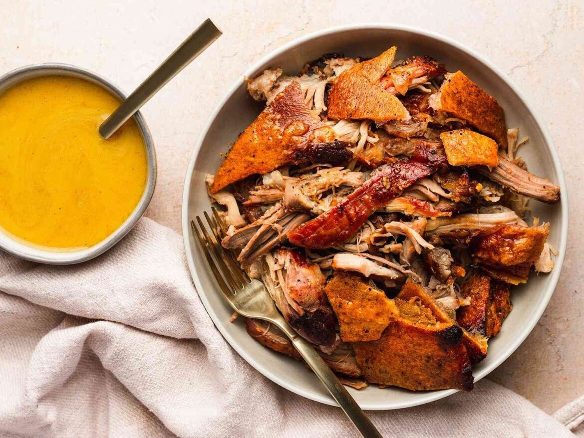 Ultra-Crispy Slow-Roasted Pork Shoulder but for a 20 lb full shoulder?