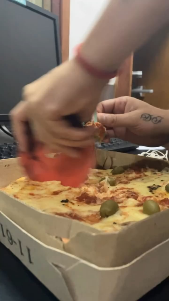 When you don’t have a knife at work …