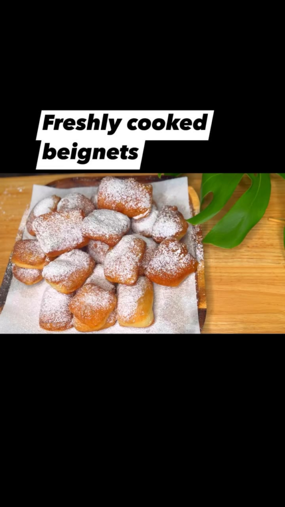 Homemade beignet