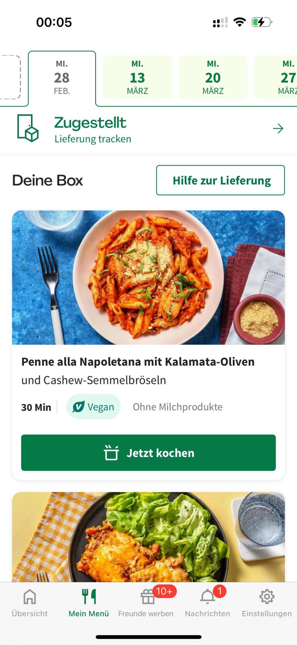 missing week in the app??