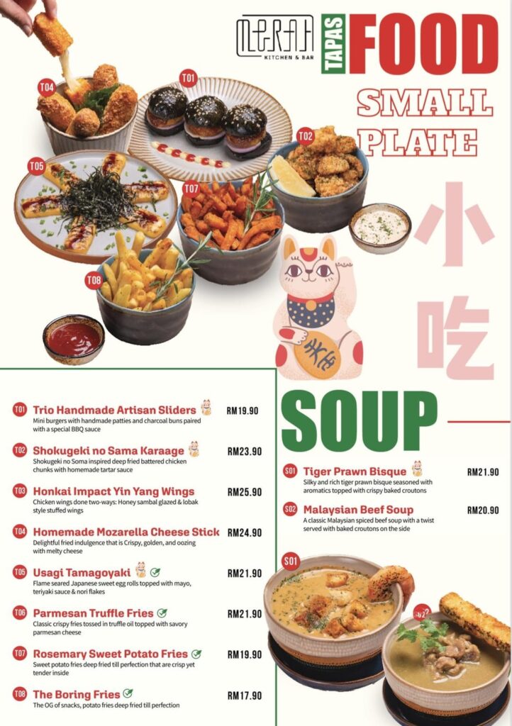 lowest calorie option in this menu?