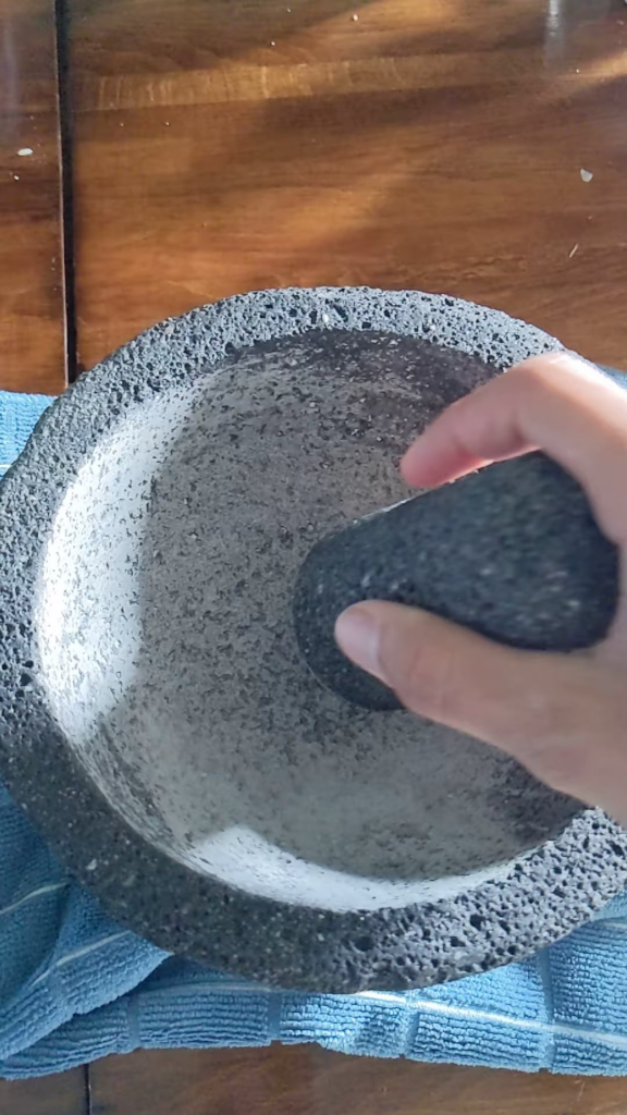 Is my molcajete fake? Still dusty after seasoning 9 times