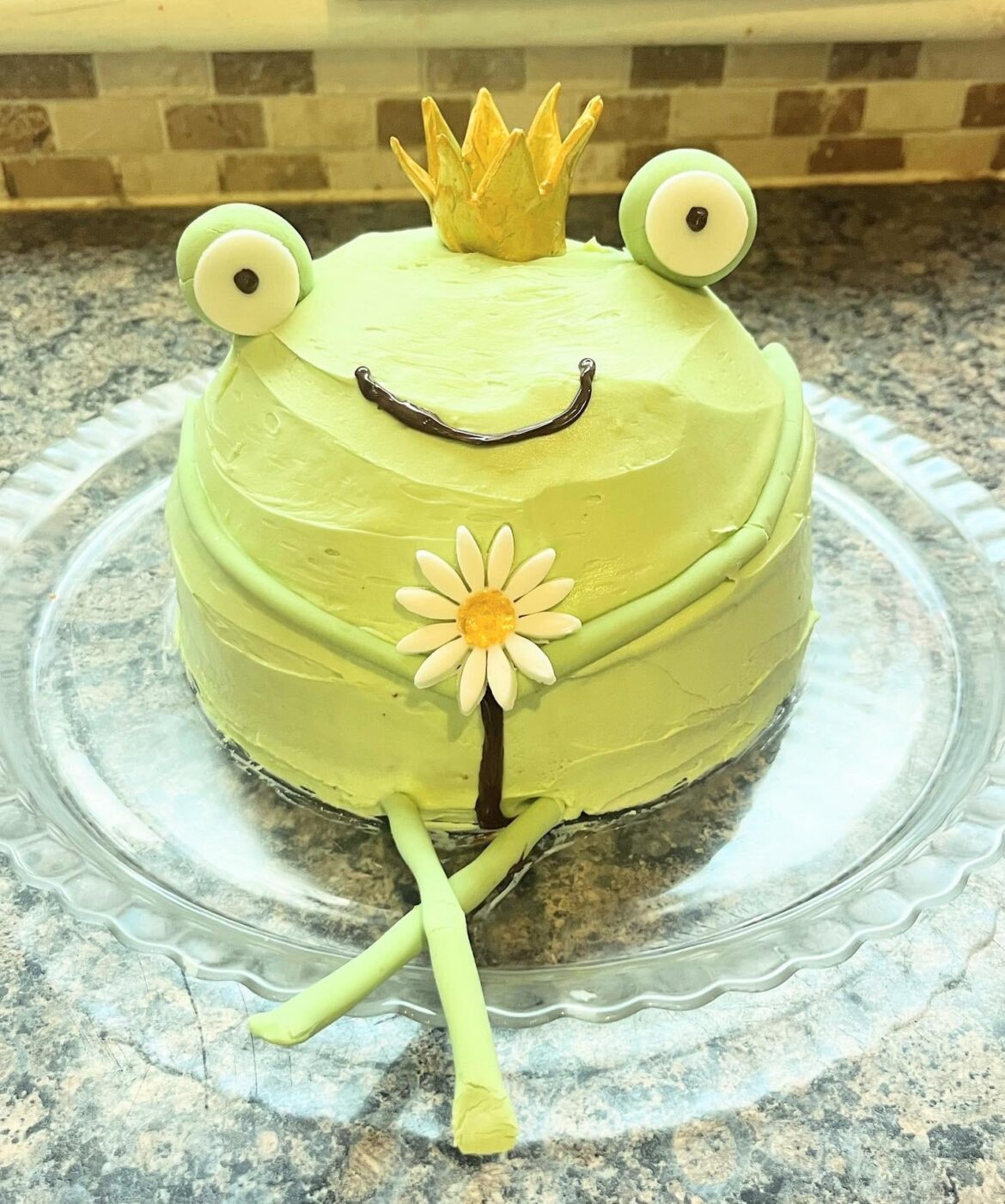 The Frog Prince! Not my best cake ever but isn't he cute!