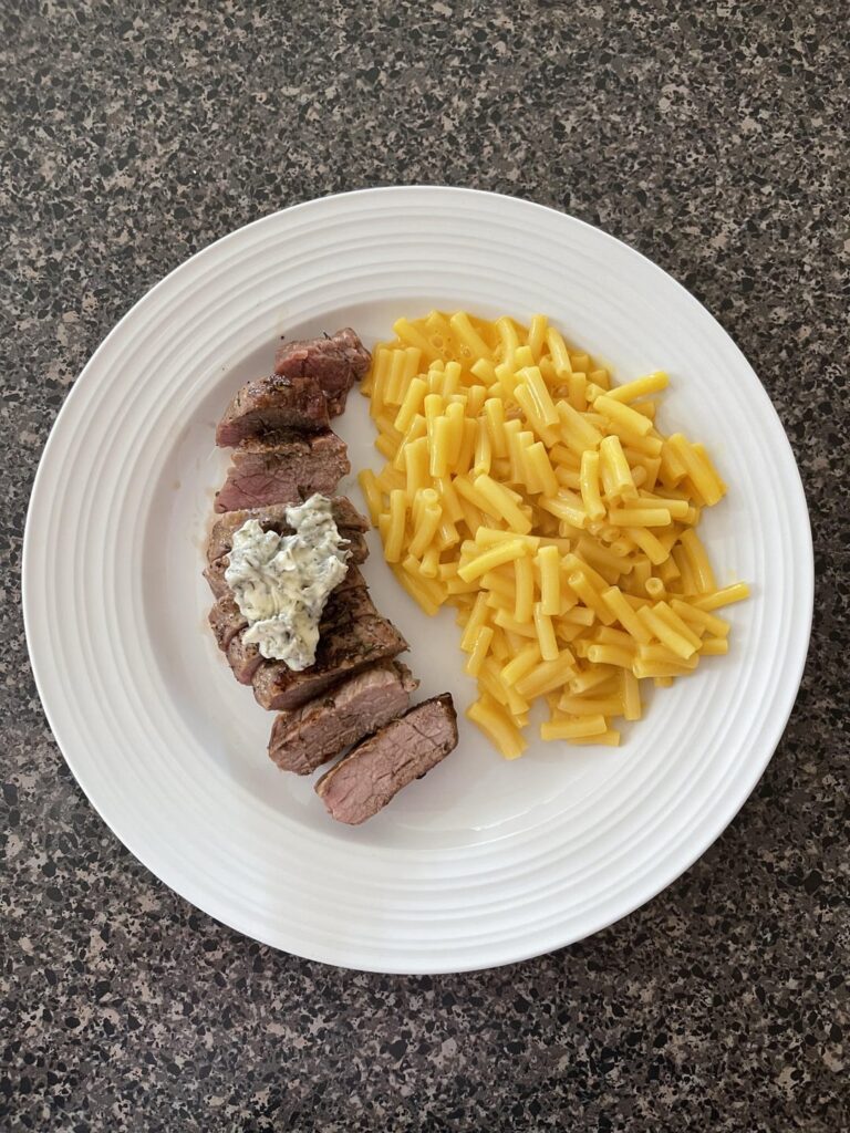 Pan-Seated Steak with Parsley Butter. Review below ⬇️