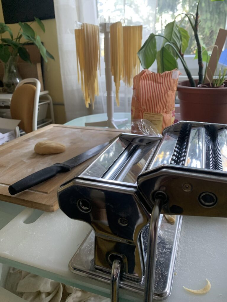 Tagliatelle from scratch