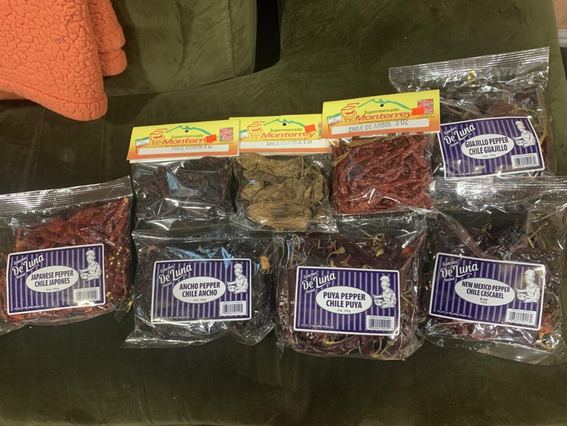 About to toast these to make some chili powder