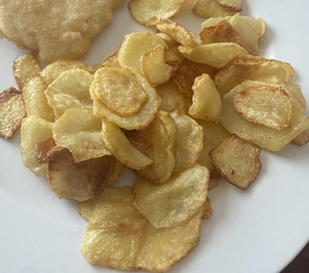 calories in chips? homemade